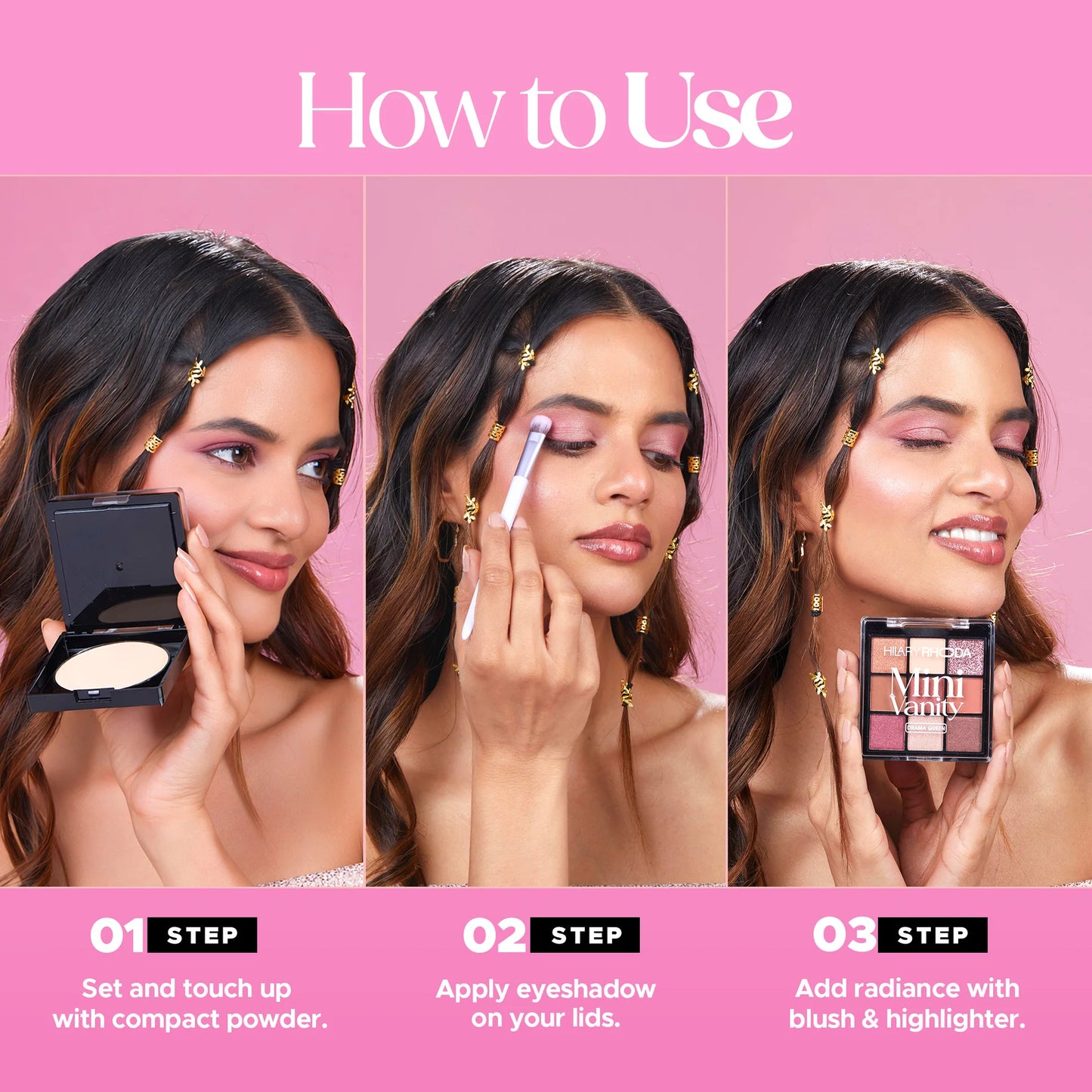 HILARY RHODA Mini Vanity | Glam Queen, Drama Queen (01glam queen)