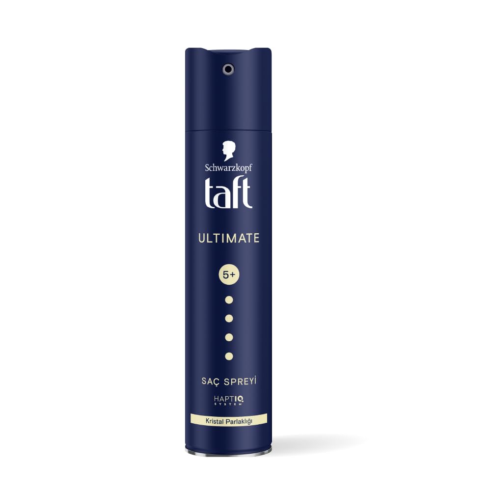 Schwarzkopf TAFT Ultimate Hair Spray For Hair With Crystal Shine Hold 5+, Lasts For 72 Hours