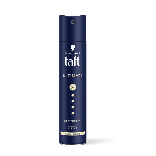 Schwarzkopf TAFT Ultimate Hair Spray For Hair With Crystal Shine Hold 5+, Lasts For 72 Hours