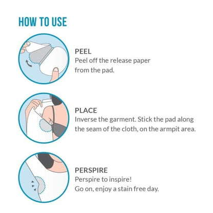 Sweat Pads – Pack of 10 | Disposable Underarm Sweat Absorbers | Anti-Stain & Odor Control | Ultra-Thin, Comfortable & Invisible Pads for Men & Women