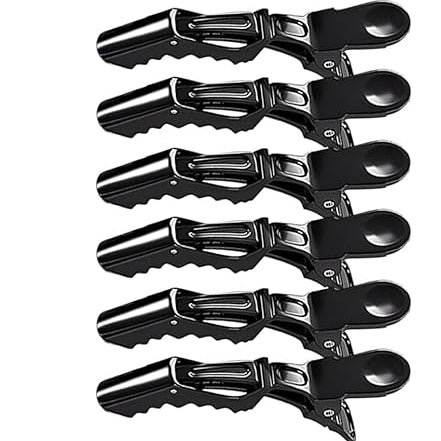 Toni & Guy Hair Crocodile Clips Section Clips for Women (Pack of 6)