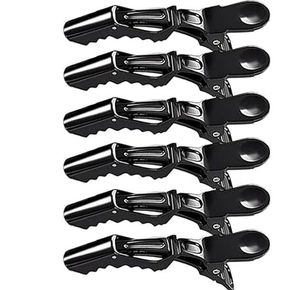 Toni & Guy Hair Crocodile Clips Section Clips for Women (Pack of 6)