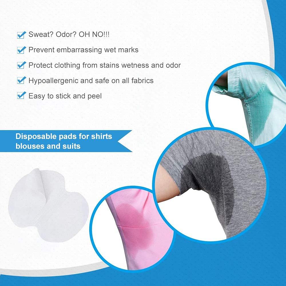 Sweat Pads – Pack of 10 | Disposable Underarm Sweat Absorbers | Anti-Stain & Odor Control | Ultra-Thin, Comfortable & Invisible Pads for Men & Women