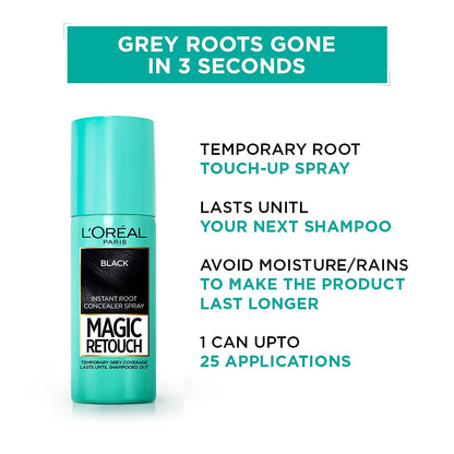 L'Oreal Paris Instant Root Concealer Spray, Magic Retouch, 75ml