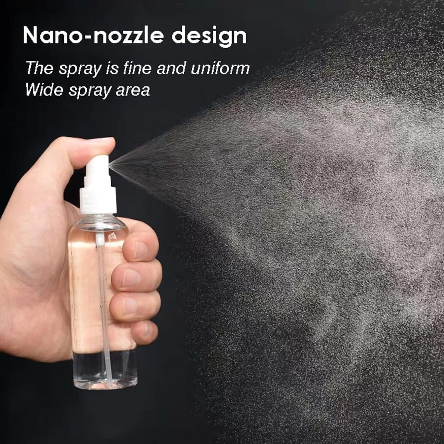 80ML Fine Mist Empty Spray Bottle – Refillable, Leakproof & Ultra-Fine Atomizer for Travel, Beauty, Skincare, Makeup, Sanitizer & More – Portable