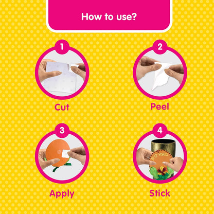 Fevicol Glue Drops For Instant And Non Messy, Easy To Use. Just Peel, Apply And Stick