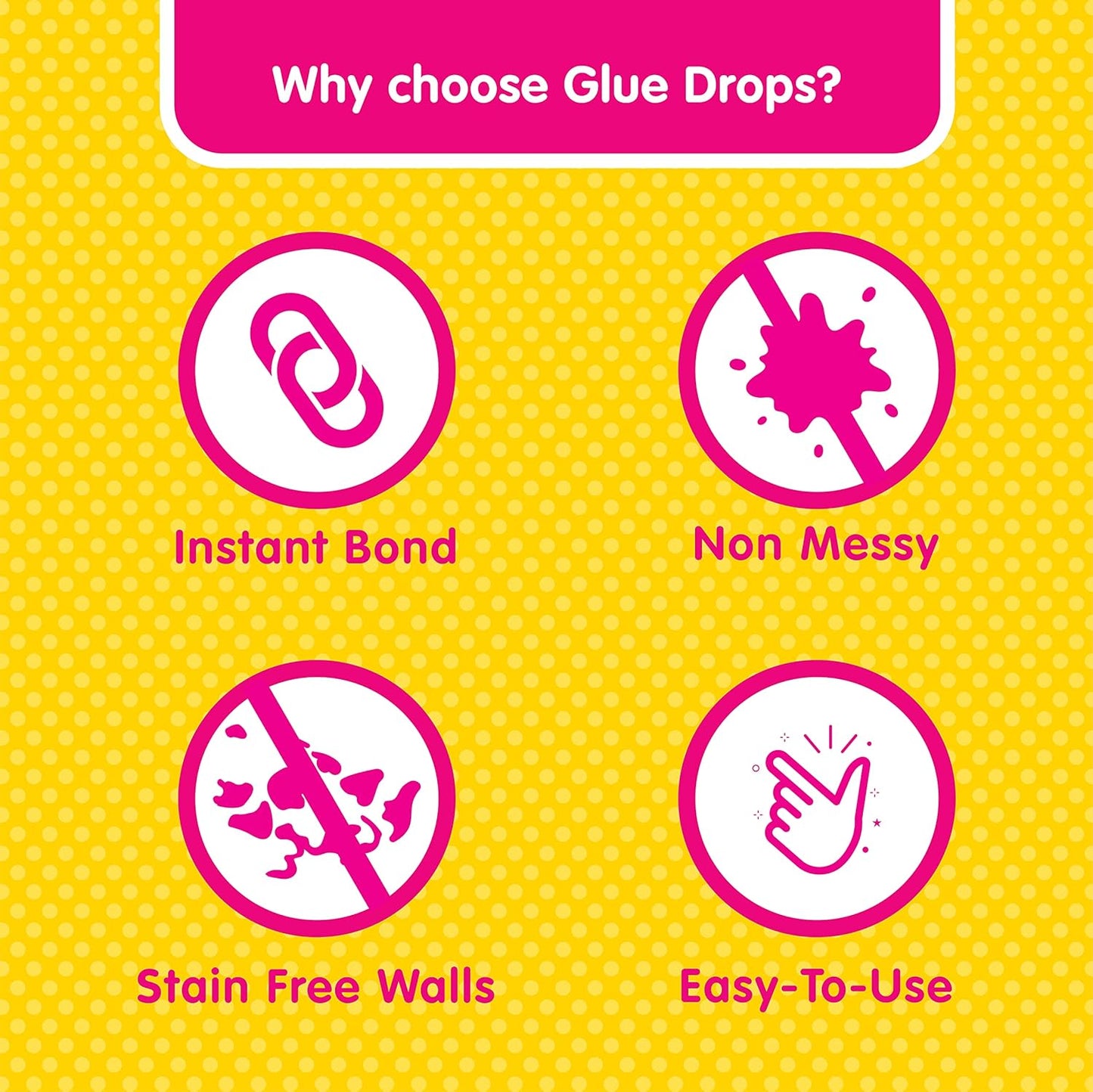 Fevicol Glue Drops For Instant And Non Messy, Easy To Use. Just Peel, Apply And Stick