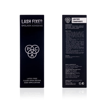 PAC Lash Fixer Eyelash Adhesive Transparent - 24H Hold, Quick Drying, Waterproof, Ultra Thin Brush