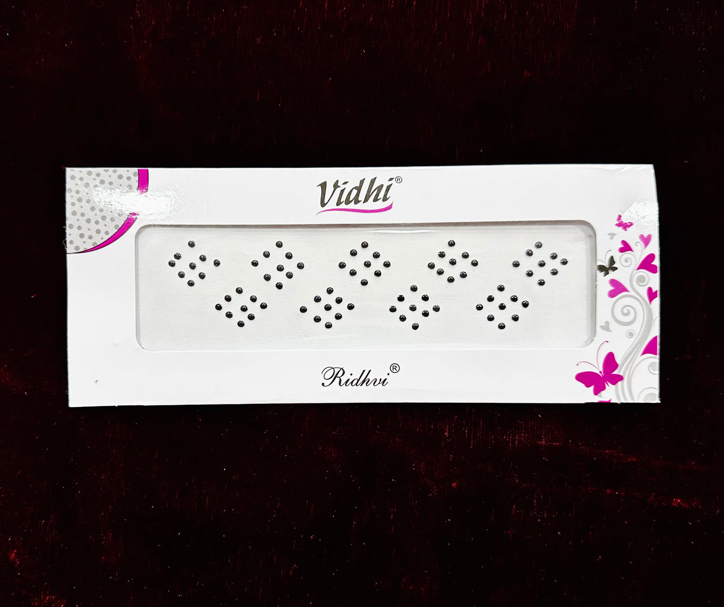Bindi card - Black shine
