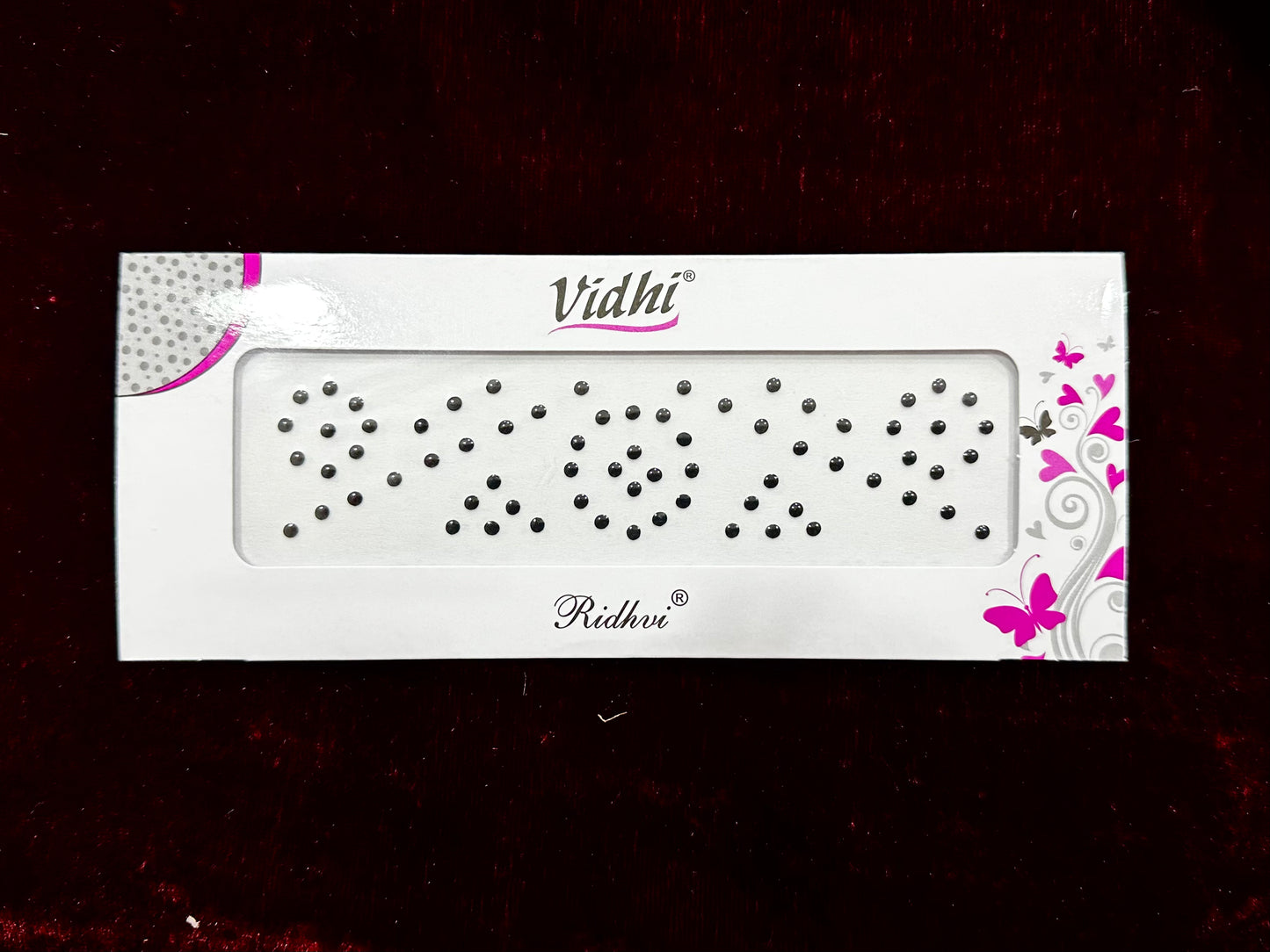 Bindi card - Black shine