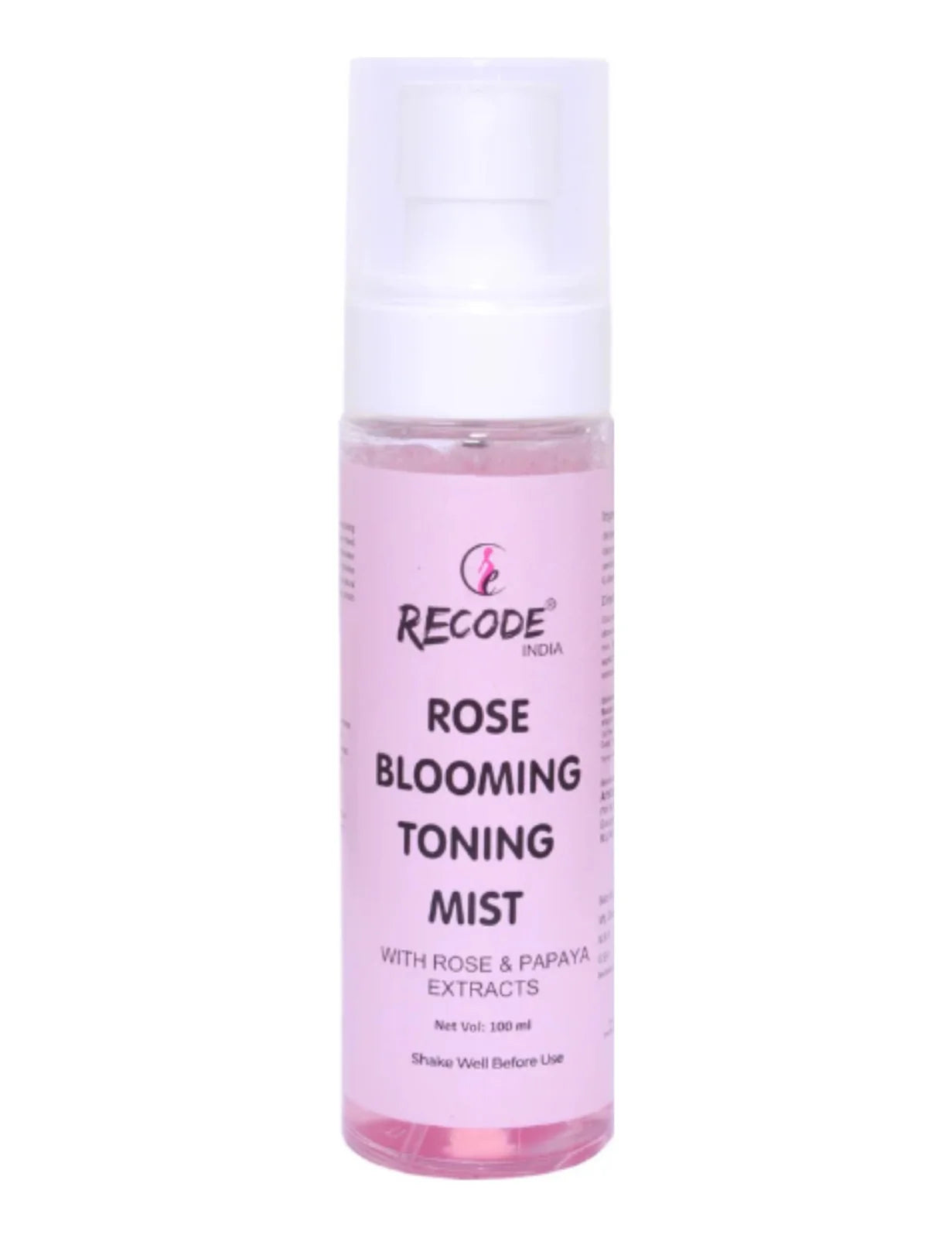 RECODE Rose Blooming Toning Face Mist Toner - 100 ML