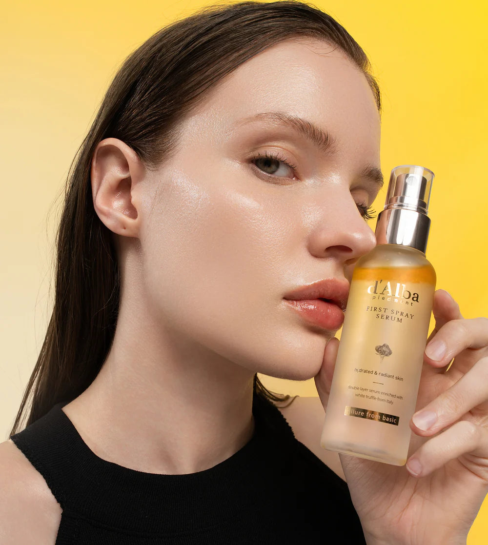d'Alba piedmont White Truffle First Spray Serum, Vegan, Non Comedogenic, Face Moisturizer
