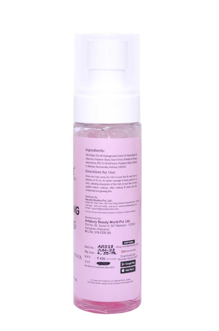 RECODE Rose Blooming Toning Face Mist Toner - 100 ML