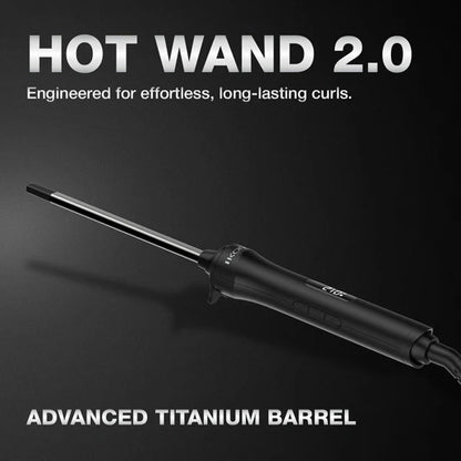 Ikonic Professional – Hot Wand 2.0 Titanium Barrel For Tight Skinny Curls (10MM)