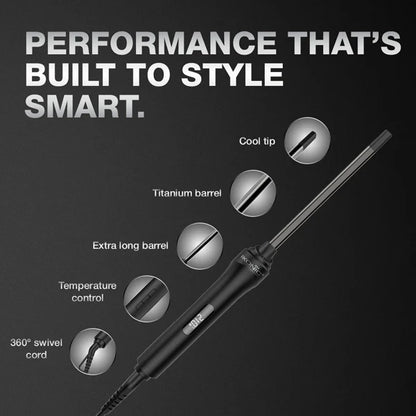 Ikonic Professional – Hot Wand 2.0 Titanium Barrel For Tight Skinny Curls (10MM)
