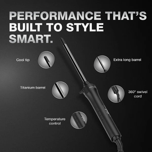 Ikonic Professional – Hot Wand 2.0 Titanium Barrel For Tight Skinny Curls (10MM)