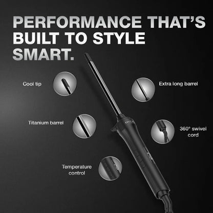 Ikonic Professional – Hot Wand 2.0 Titanium Barrel For Tight Skinny Curls (10MM)