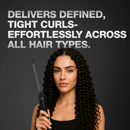 Ikonic Professional – Hot Wand 2.0 Titanium Barrel For Tight Skinny Curls (10MM)