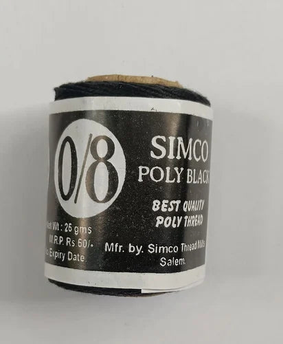 SIMCO POLY BLACK THREAD (0/8)