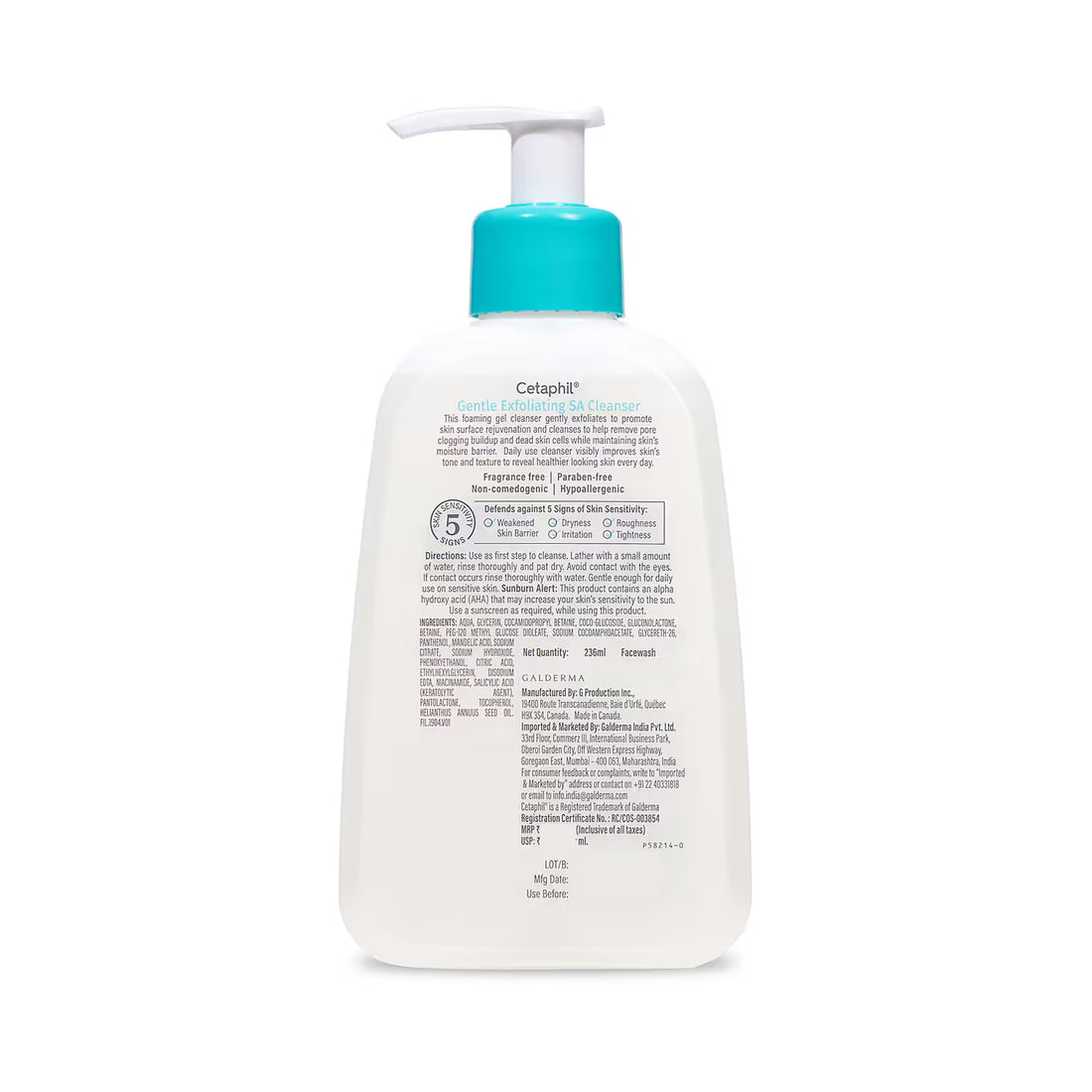 Cetaphil Gentle Exfoliating SA Cleanser (236 ml)